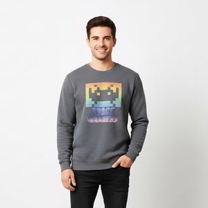 OFFICIAL Taito Space Invaders Retro Gaming Sweater Jumper Size M Crew Neck